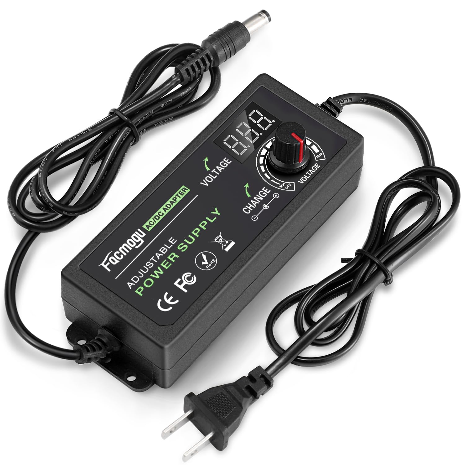 3V - 12V arası evrensel ayarlanabilir güç adaptörü