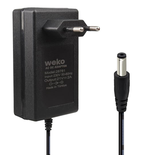 12V 3.2A WEKO ÜRETIM PLASTIK KASA MESAÜSTU ADAPTÖR