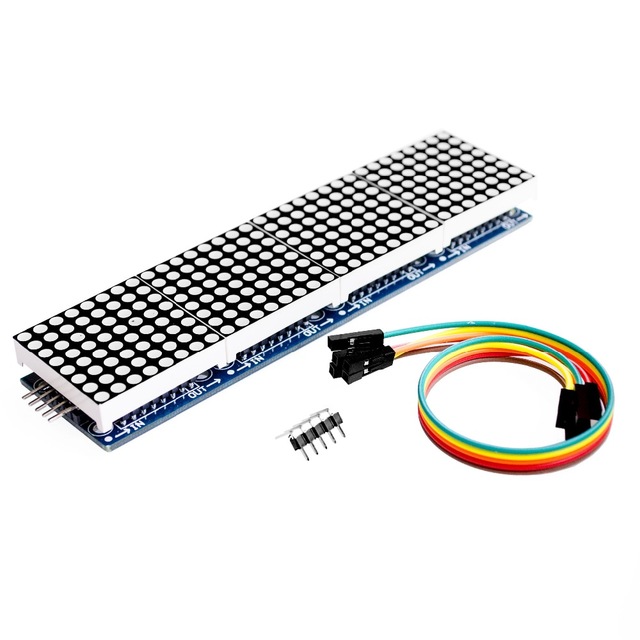Max7219 Arduino Mikrodenetleyici için Dot Matrix Modülü 4'ü 5p Hatlı Tek Ekranda