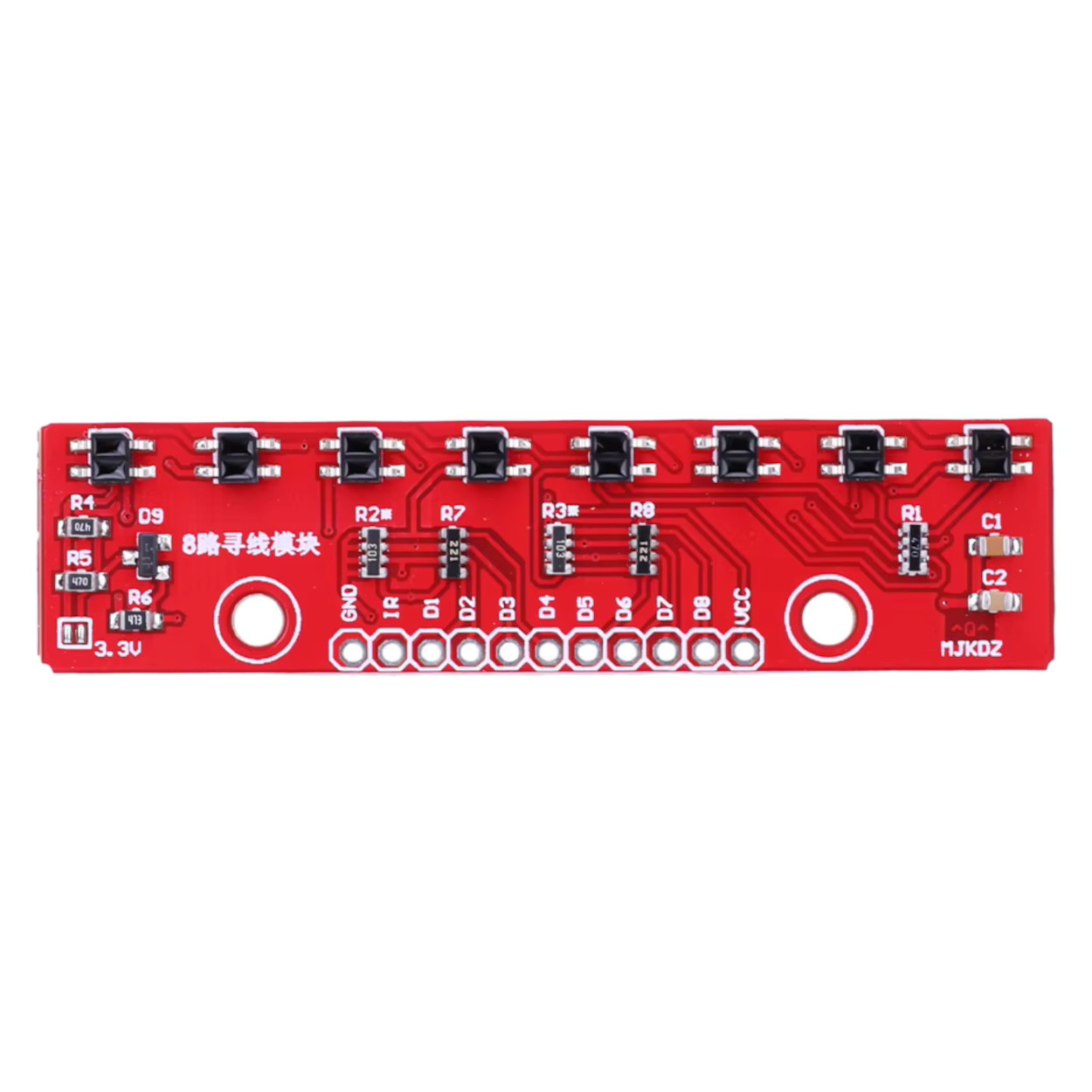 8 IR Sensor Line Follow - arduino