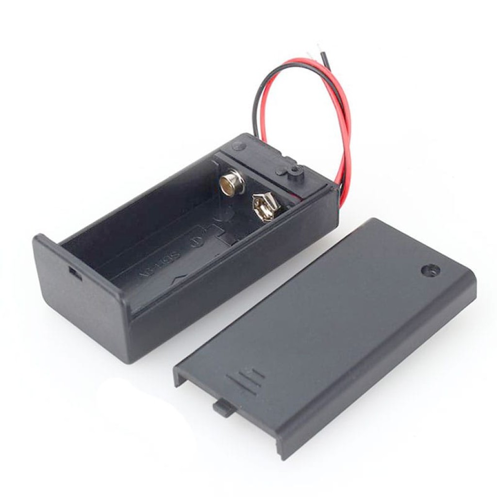 9V battery holder with switch - arduino