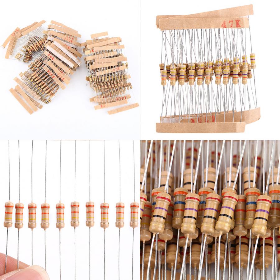 1460PCS 1/2W 5% CARBON FILM RESISTORS ASSORTMENT KIT - Arduino