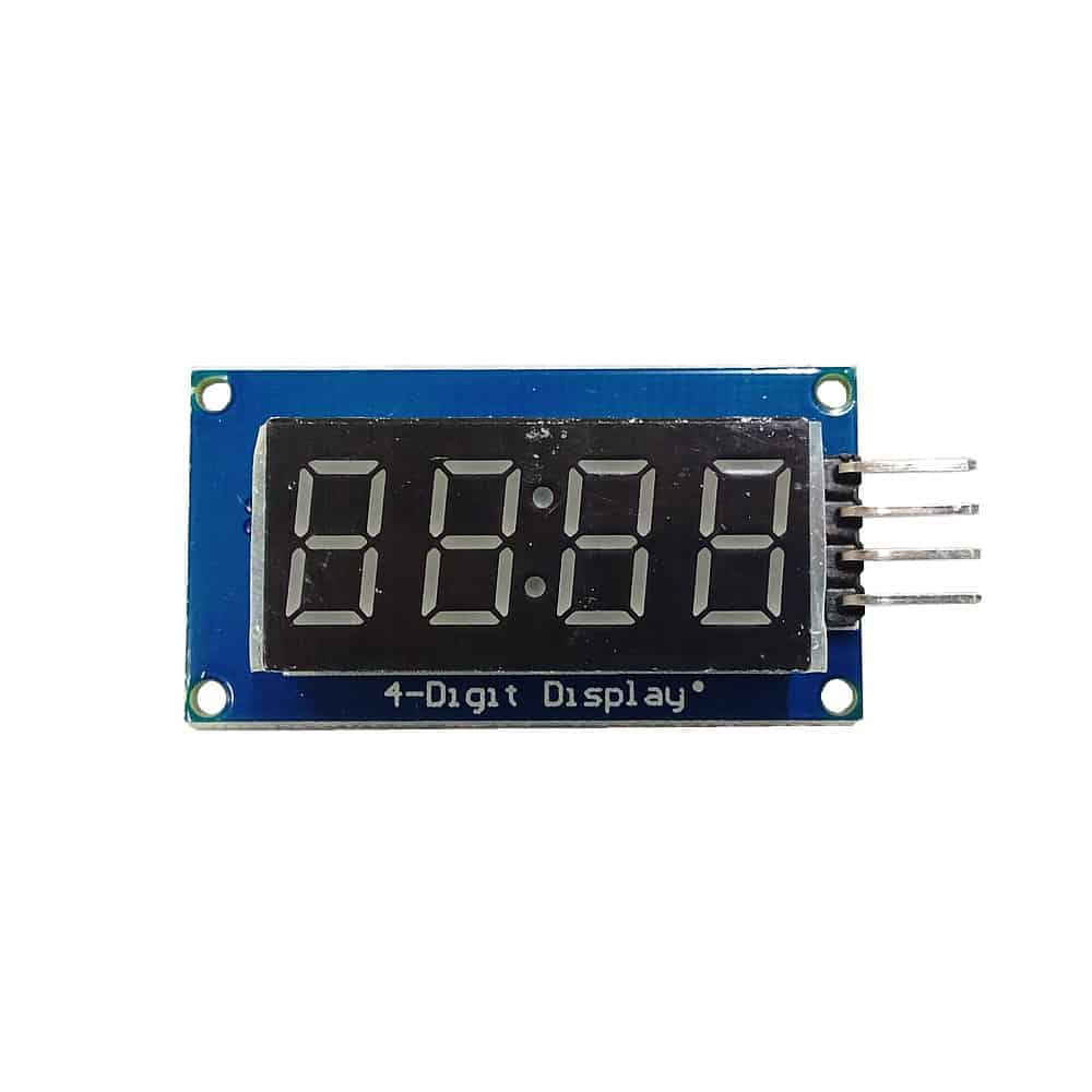4 Digital LED Display Clock Module TM1637 - BLUE - arduino