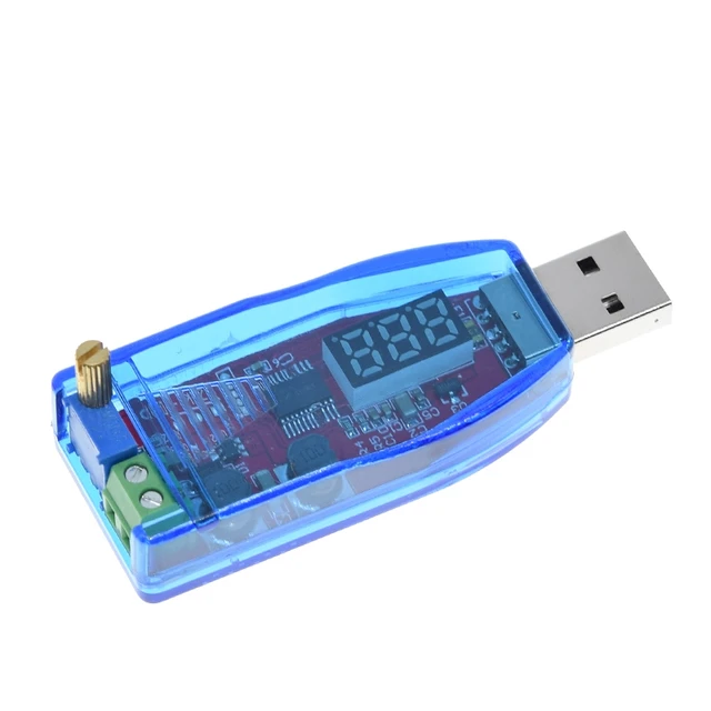 DC-DC 5V - 1-24V Ayarlanabilir Potansiyometre USB Yükseltme/Aşağılama