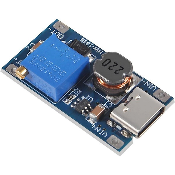 MT3608 2A Type-C USB Yükselteç DC-DC Aşamalı Güç Modülü