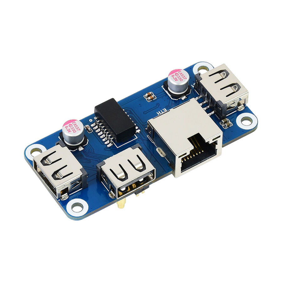 Raspberry for USB HUB HAT RJ45x1 USBx3