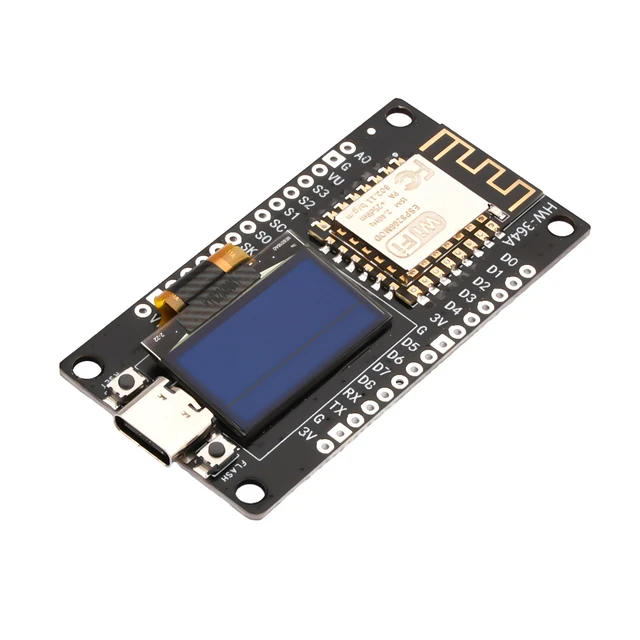 0,96 İnç OLED Modül Geliştirme Kartına sahip NodeMCU ESP8266