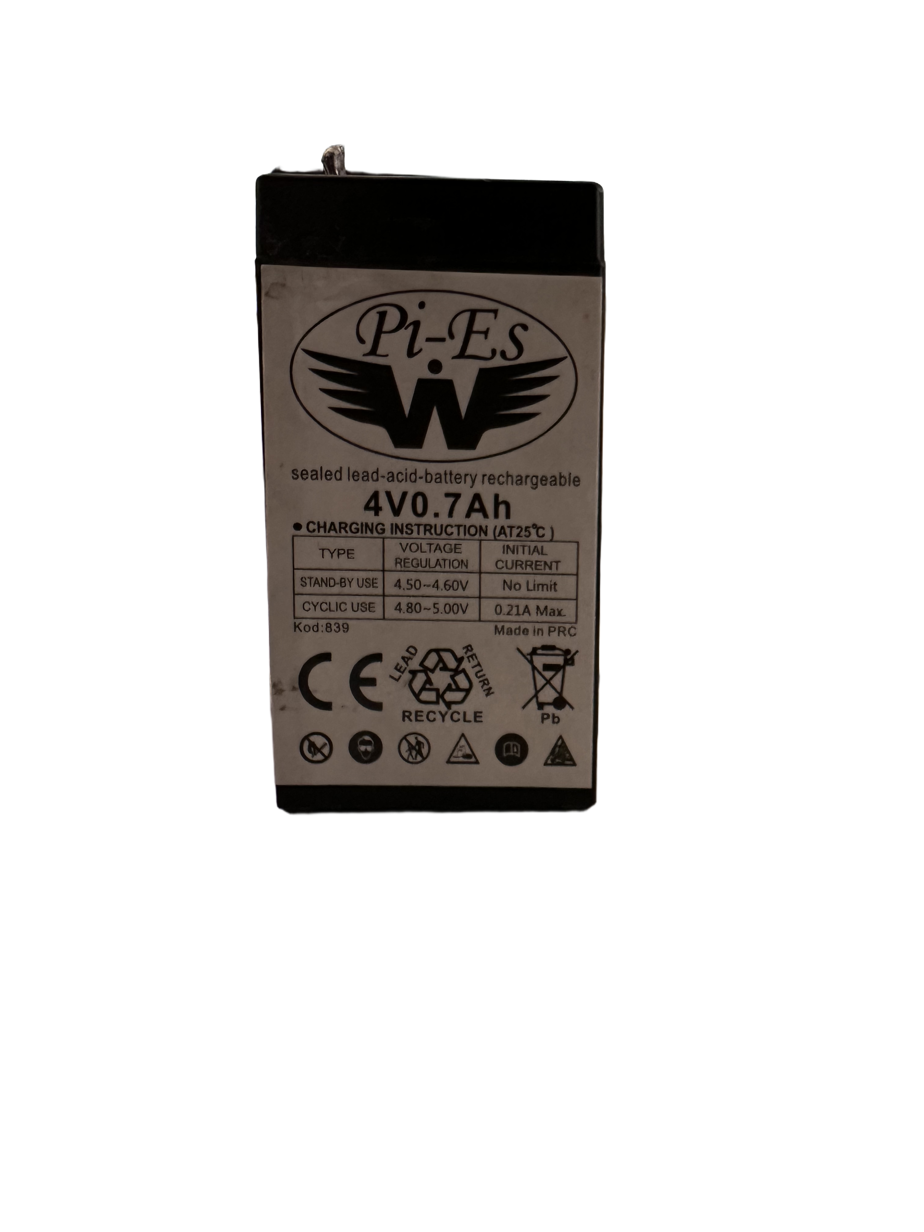 Pi-Es BATTERY 4V 0.7A