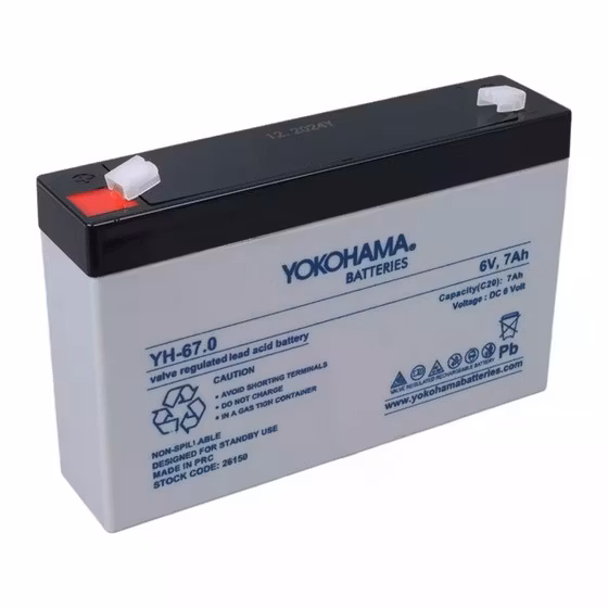 YOKOHAMA BATTERY 6V 7AH - Battery