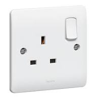 Düz priz 13AMP 1 Gang - SOCKET