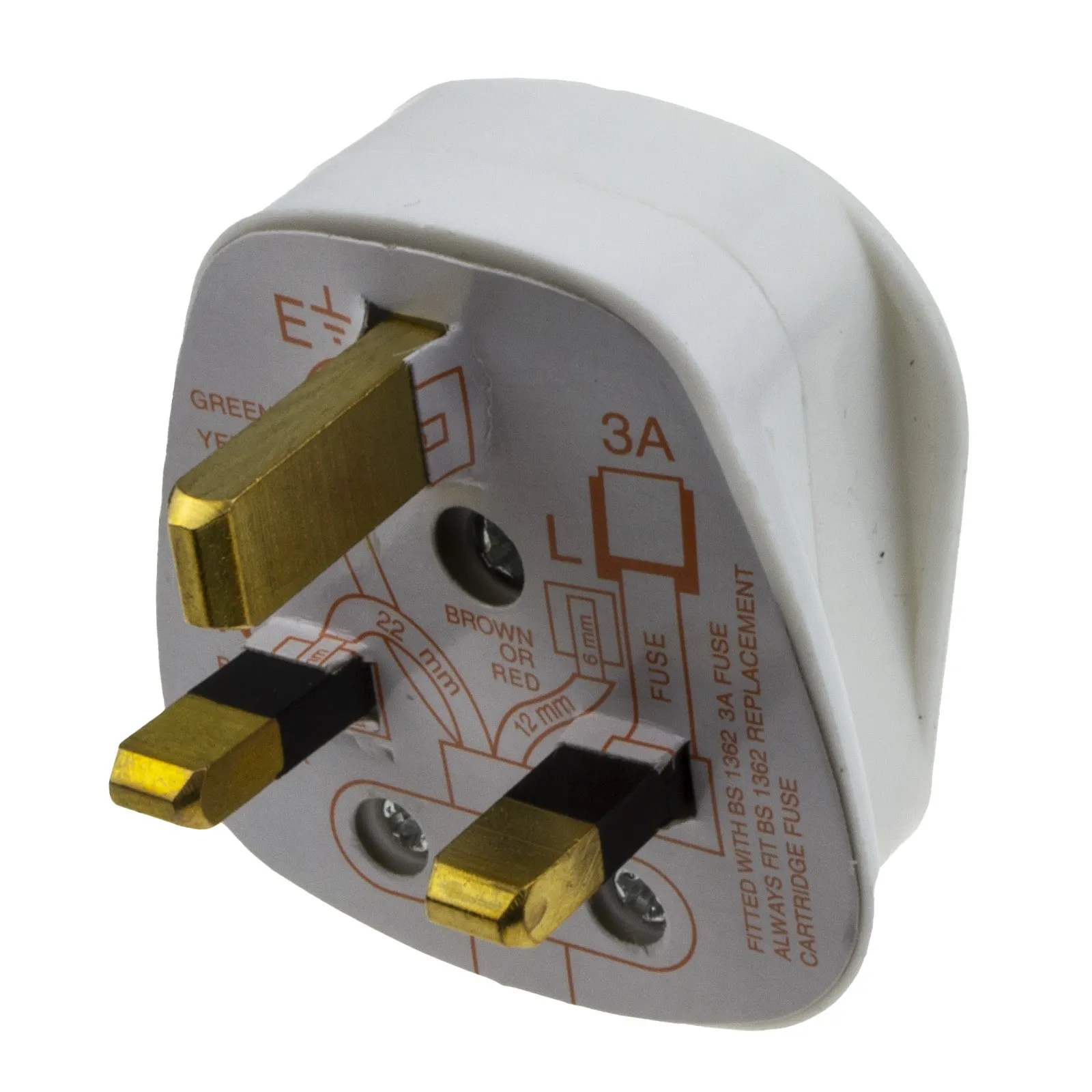 3-PIN Fused Maıns Plug (Type G UK) - electric