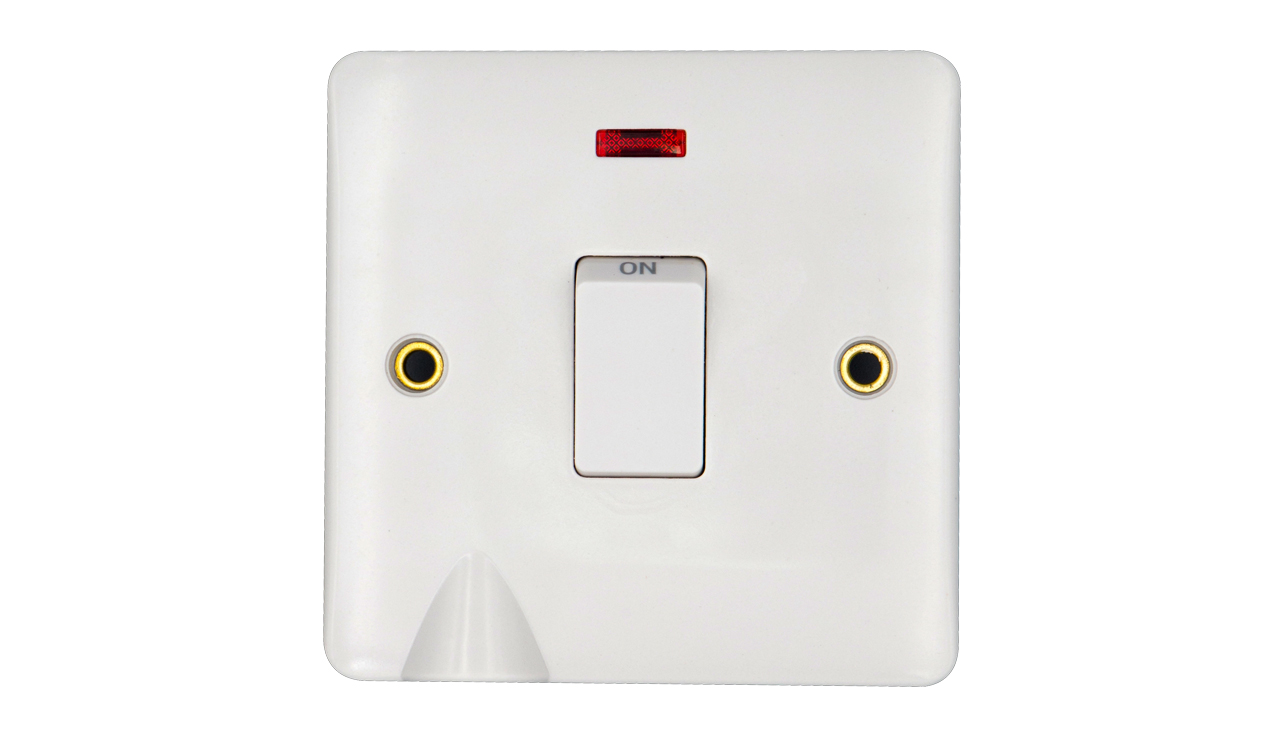 (POLUXE) 20 AMP DOUBLE POLE SWİTCH WİTH NEON - electric