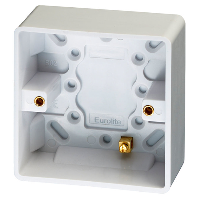 1'li Kare PVC Yüzey Kutusu - Surface box