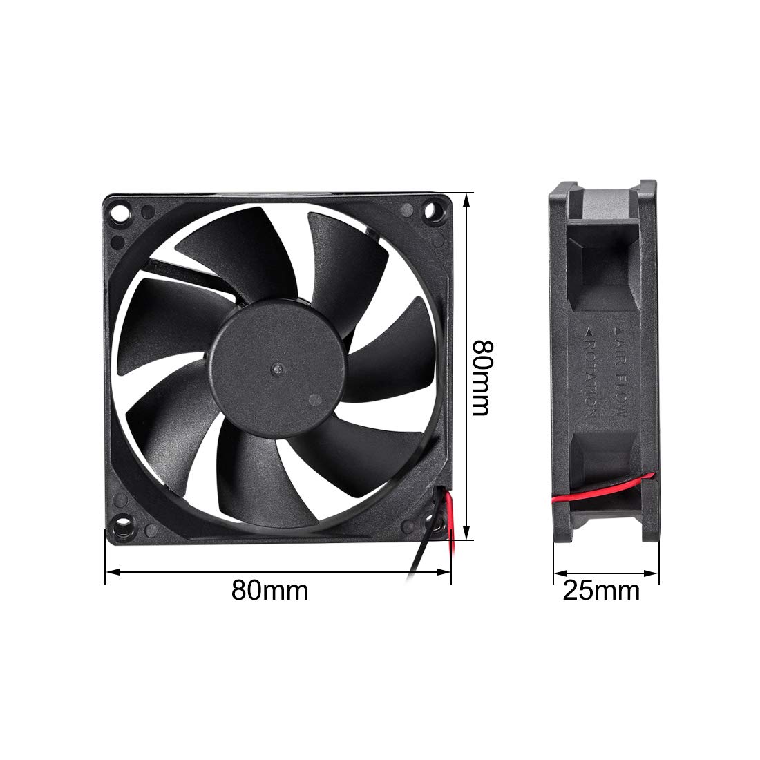80 x 80 x 25mm 24V 0.14A FAN - Fans