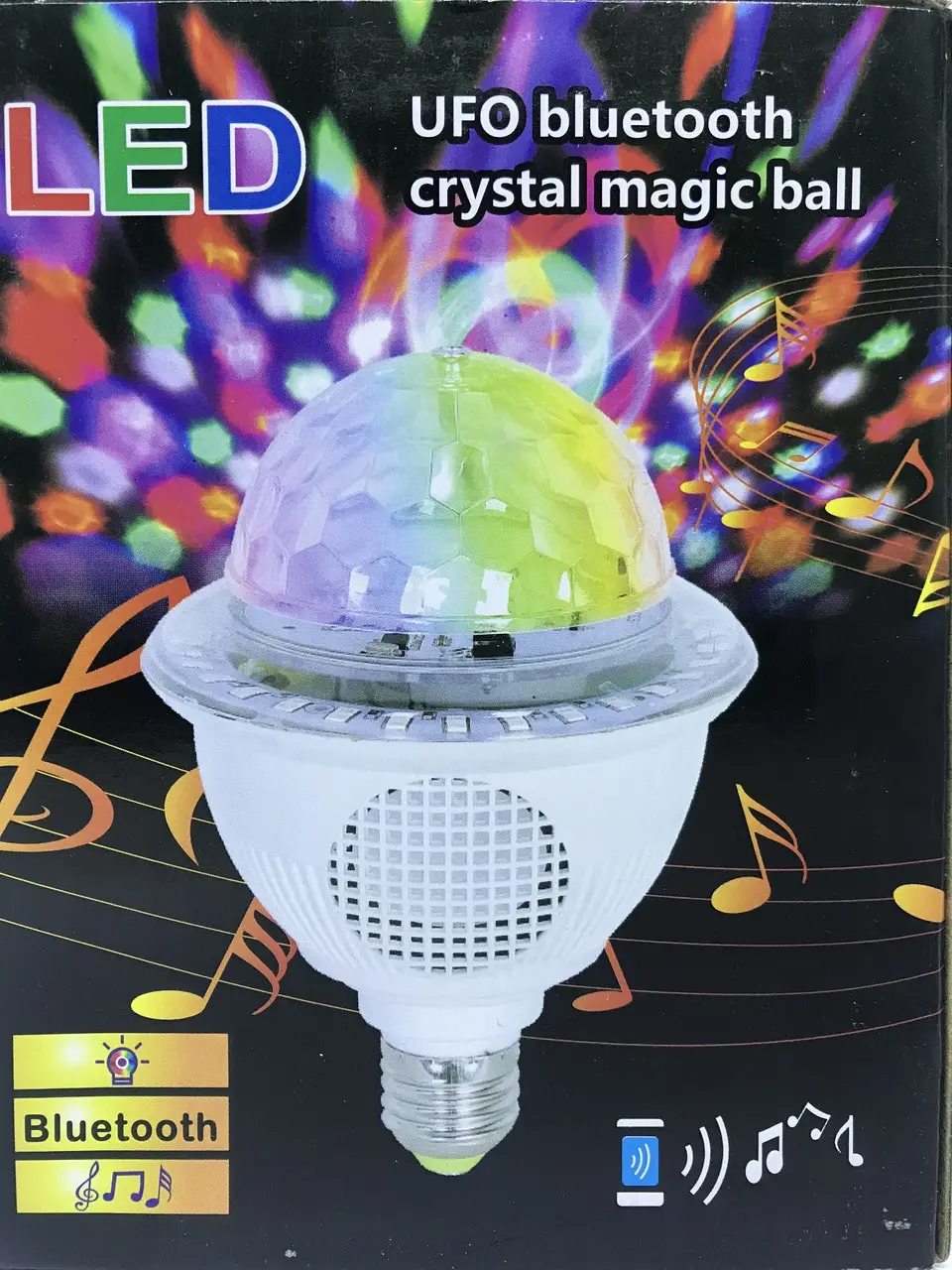 LED UFO BLUEBOOTH CRYSTAL MAGIC BALL
