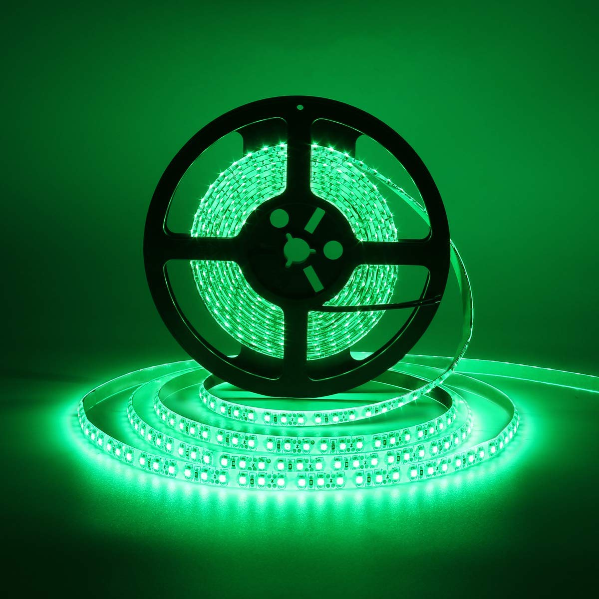 GREEN LED STRIP LIGHTING, OUTDOOR 60 LEDS 14 4W