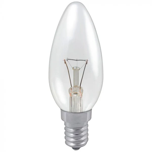 Şeffaf Mum Lambası 240 Volt 60 Watt - Bulb