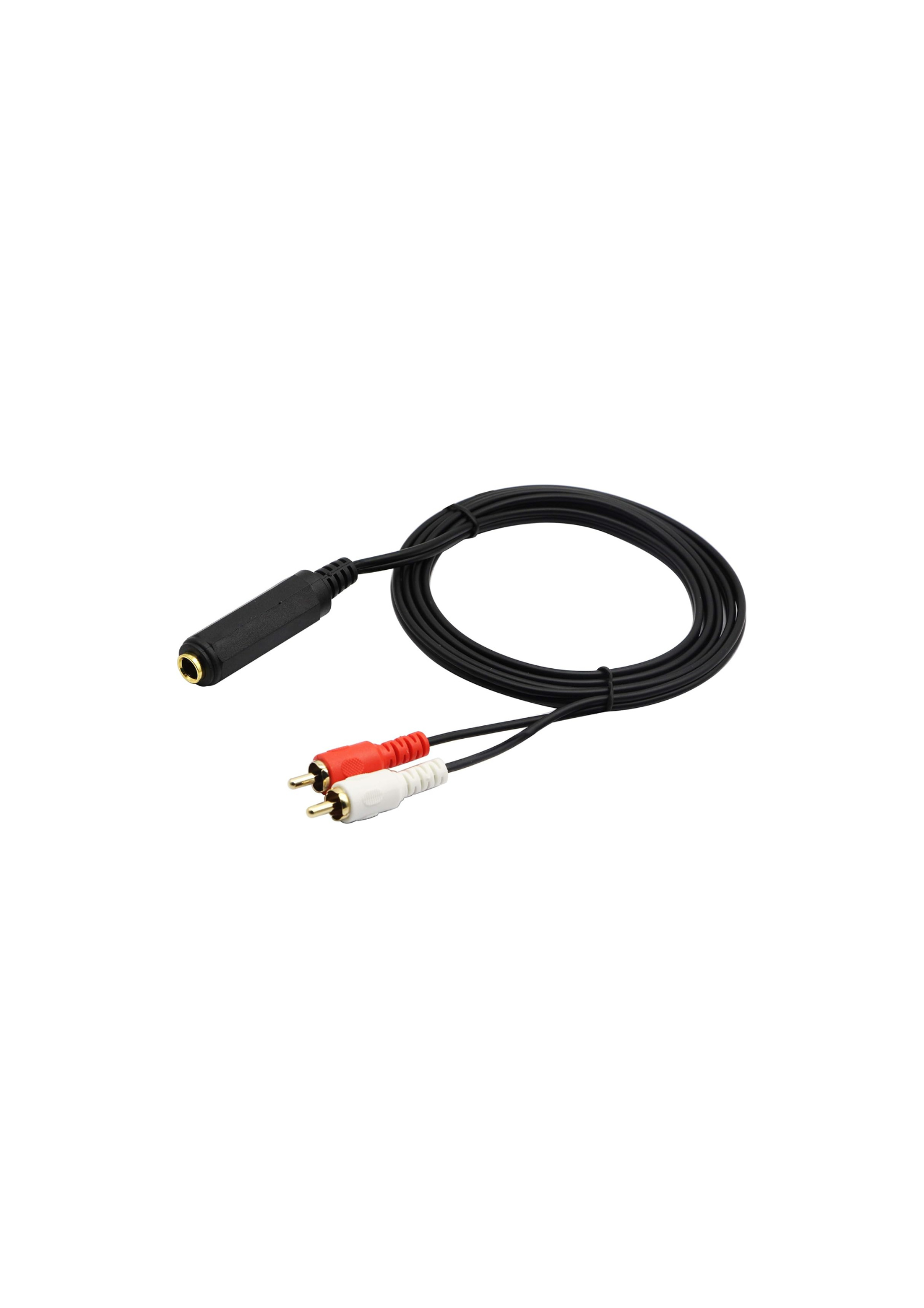 1,5 Metre 2 RCA -3,5 mm Stereo Dişi Kablo