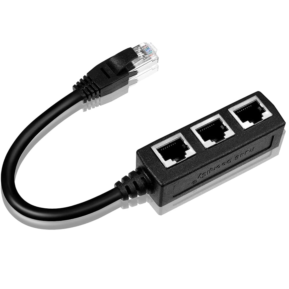 Ethernet RJ45 3-Way Distributor Splitter - mainled
