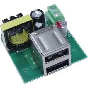 Motorobit 220V - 5V Çift USB Regülatör Kartı