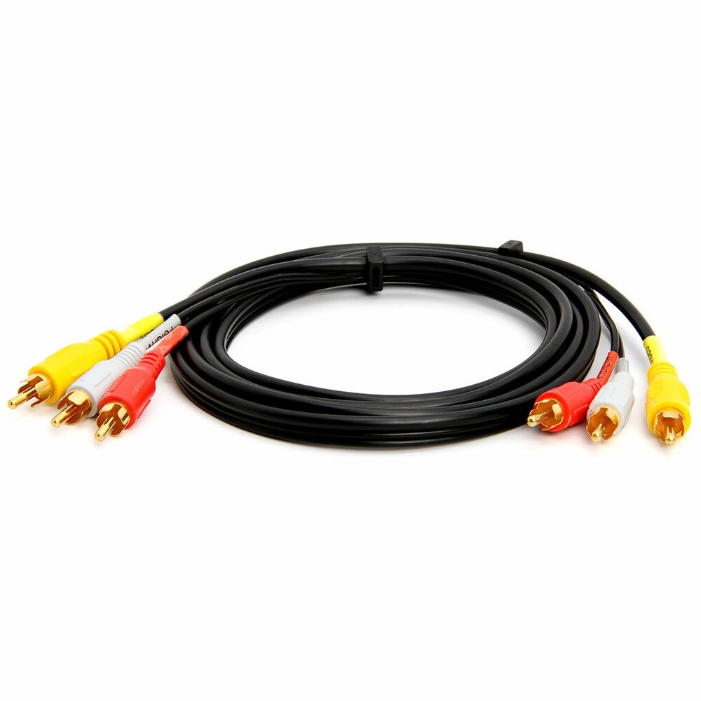 3 Meter 3RCA - 3RCA Altın Kablo