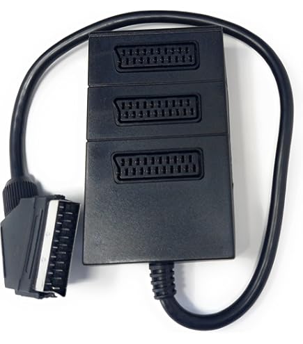 3 Way Scart Splıtter Wıth 300mm Kablo Lead & Extensıon Box