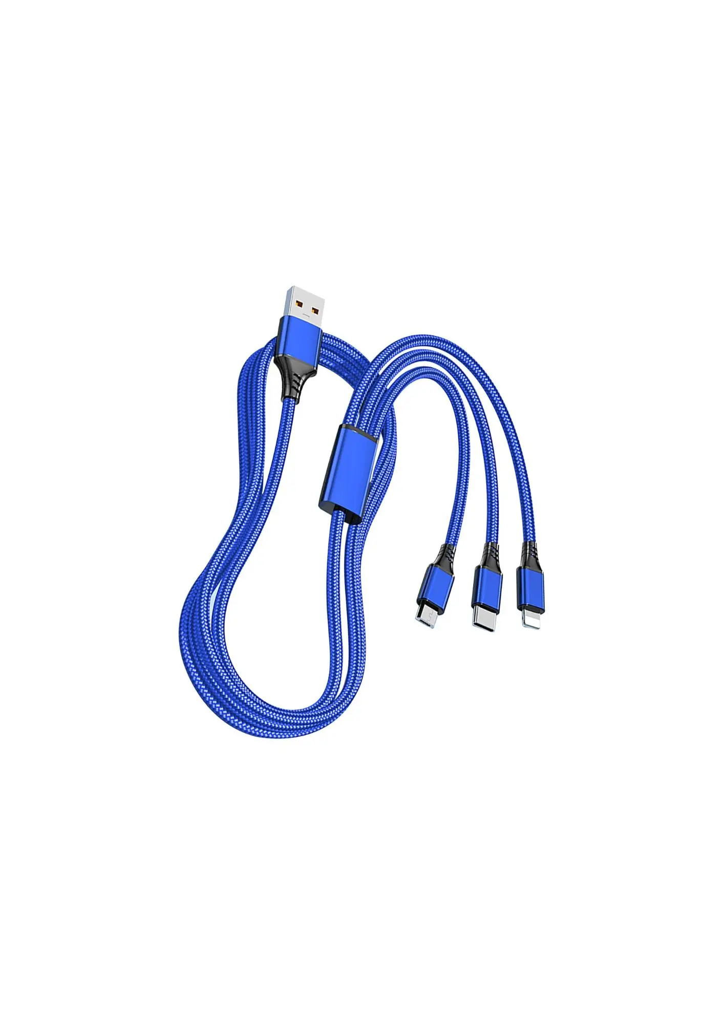 3 IN 1 BLUE 1.2 Meter Charging Cable