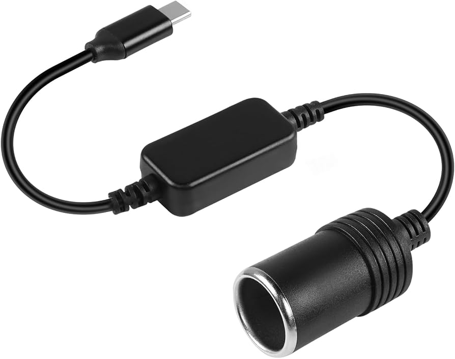 Tip-C 5 Volt - 12 Volt Çakmak Fişi Dönüştürücü