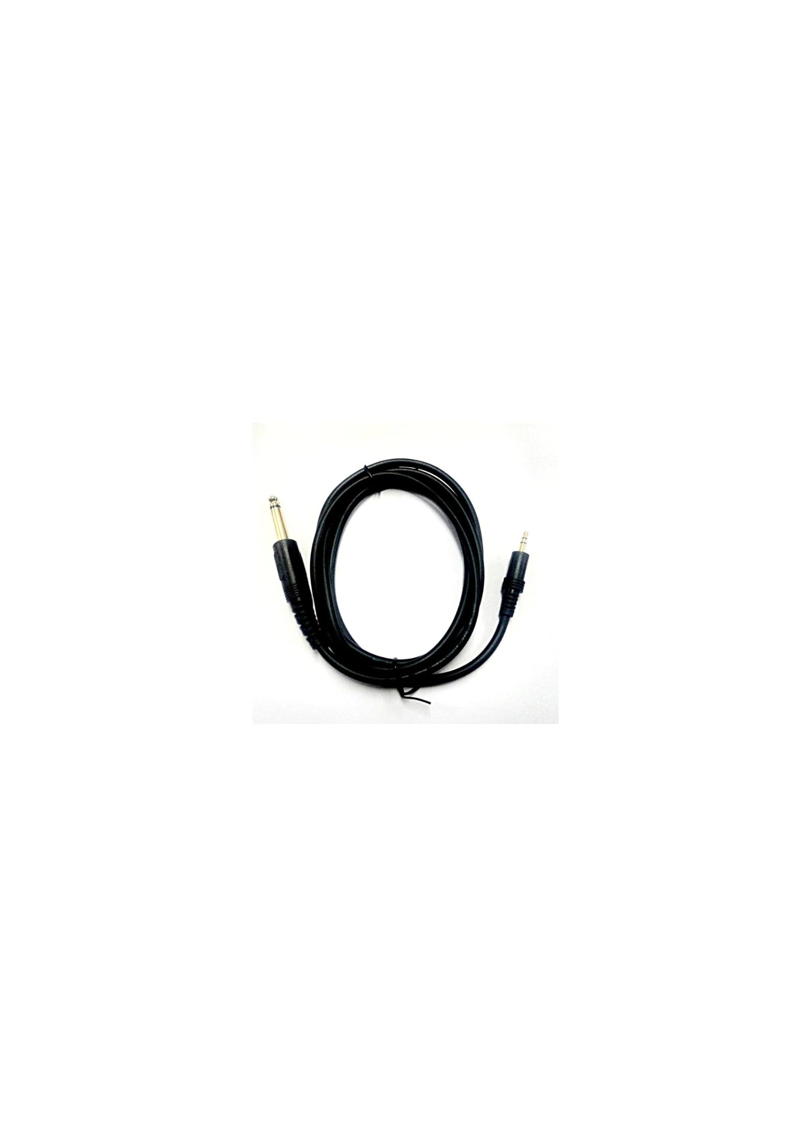 3.5 mm stereo male to 6.3 mm mono male 1.5 meter cable