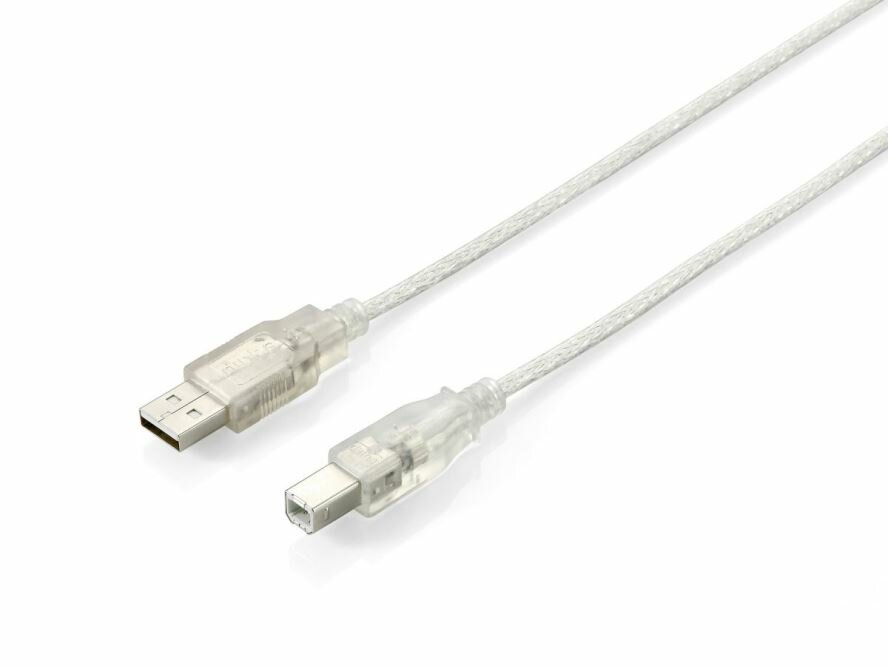 5 Metre USB Erkek-Erkek yazıcı Şeffaf Kablo