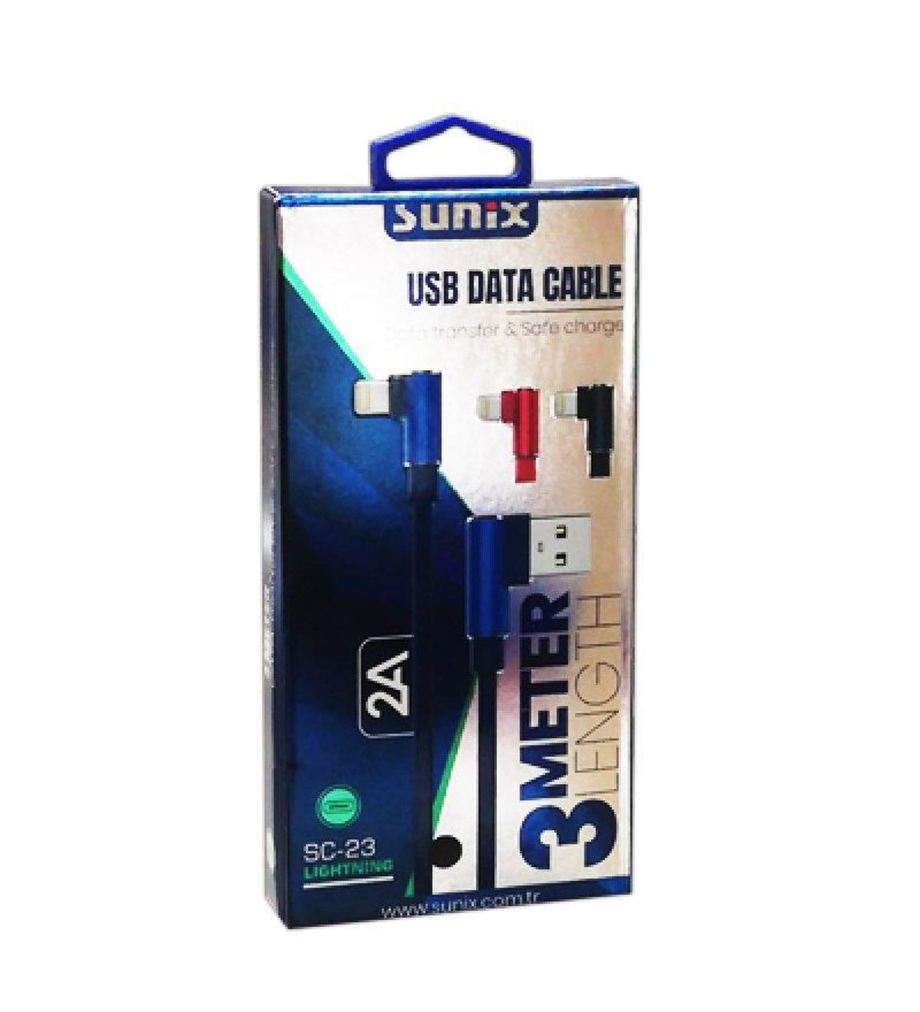 Sunix 3 Meter USB Data Cable SC-22 Micro - mainled