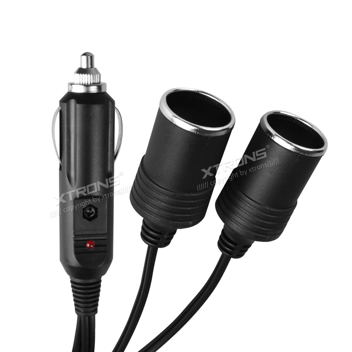 CIGARETTE LIGHTER PLUG SPLITTER (2-WAY) - mainled