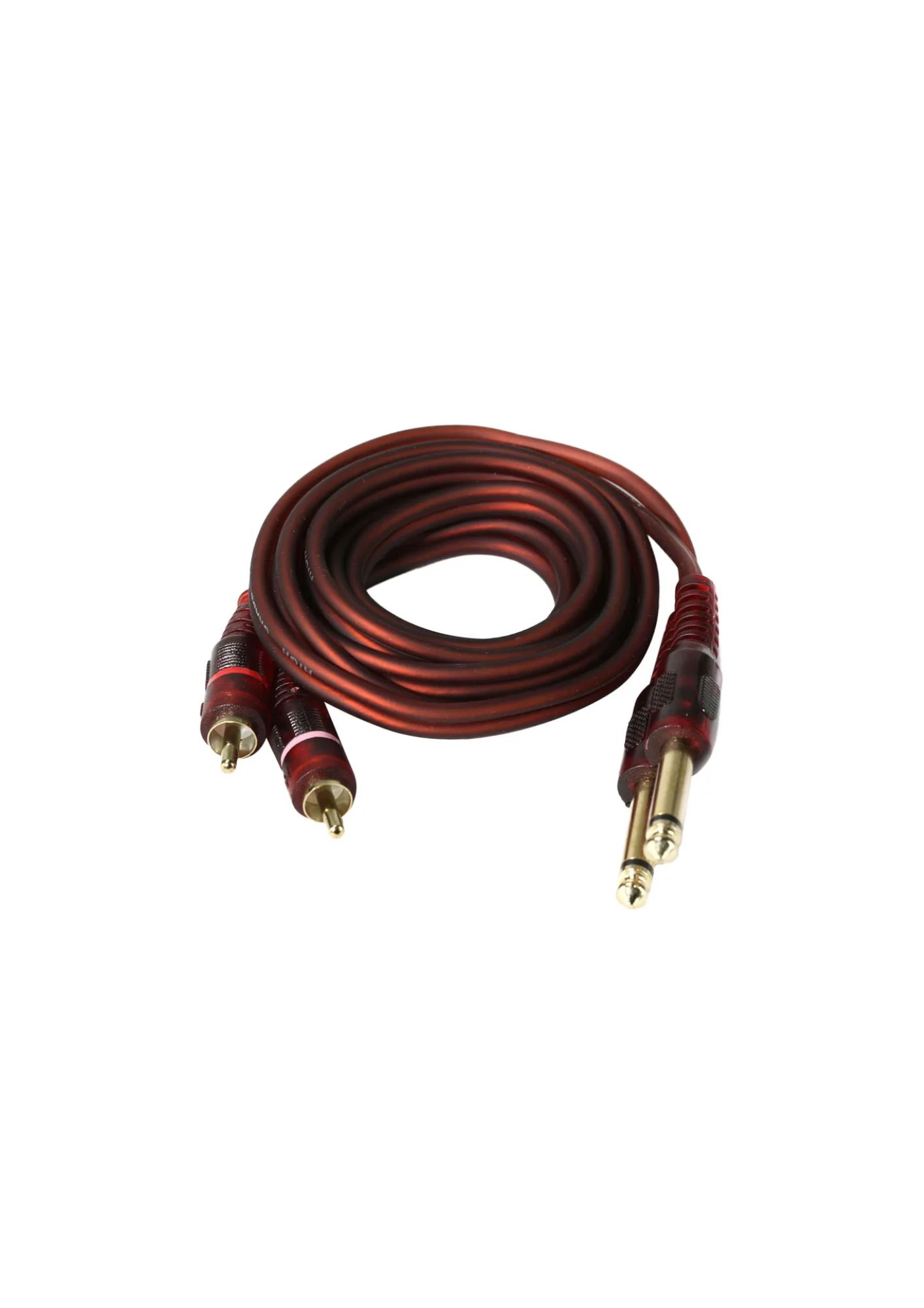 2 RCA to 2 Mono Jack 3 Meter Cable