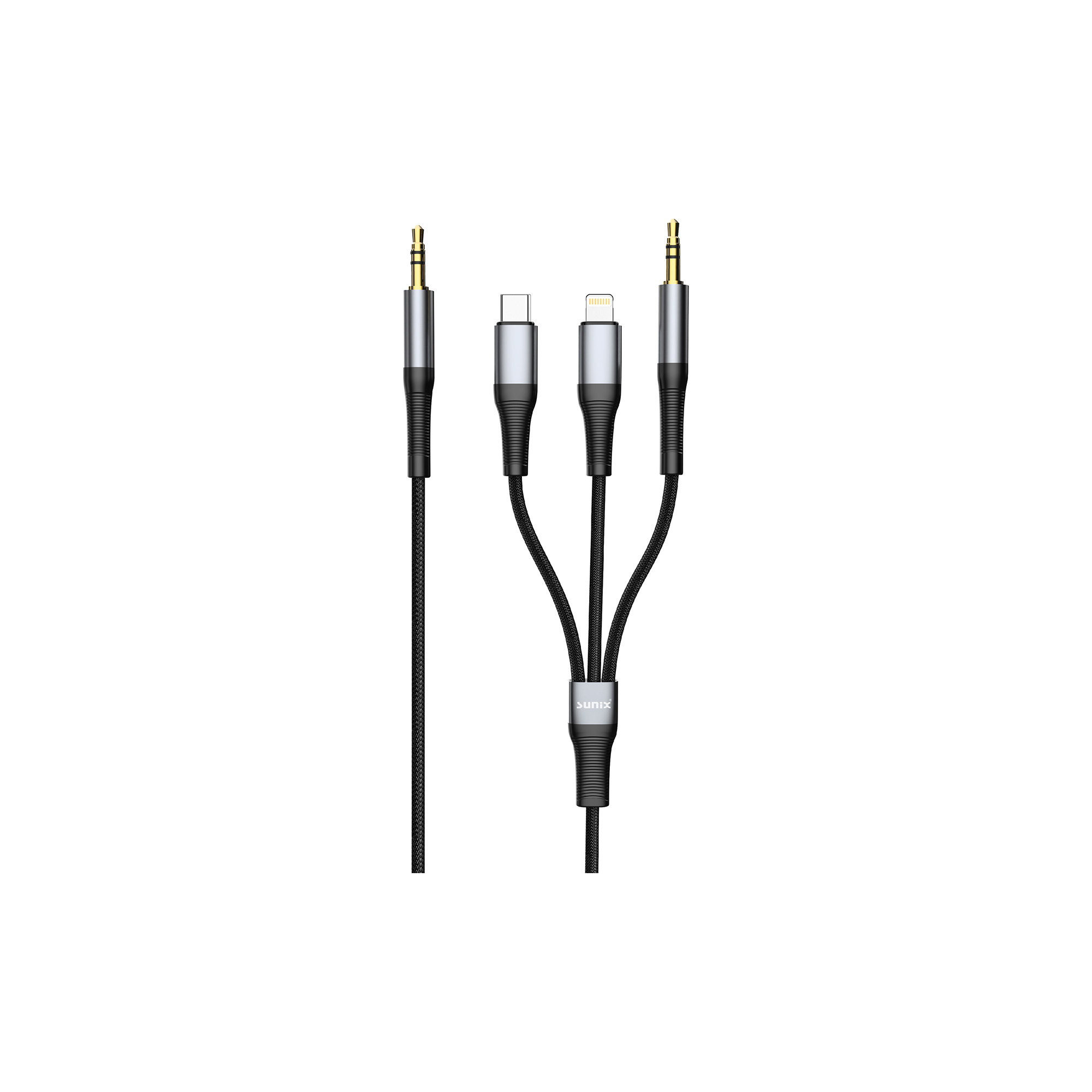 SUNIX 3 IN 1 AUX JACK ADAPTER - Electronics