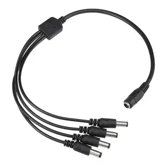 DC Power Connector 1 Female To 4 Male Plug Splıtter Socket