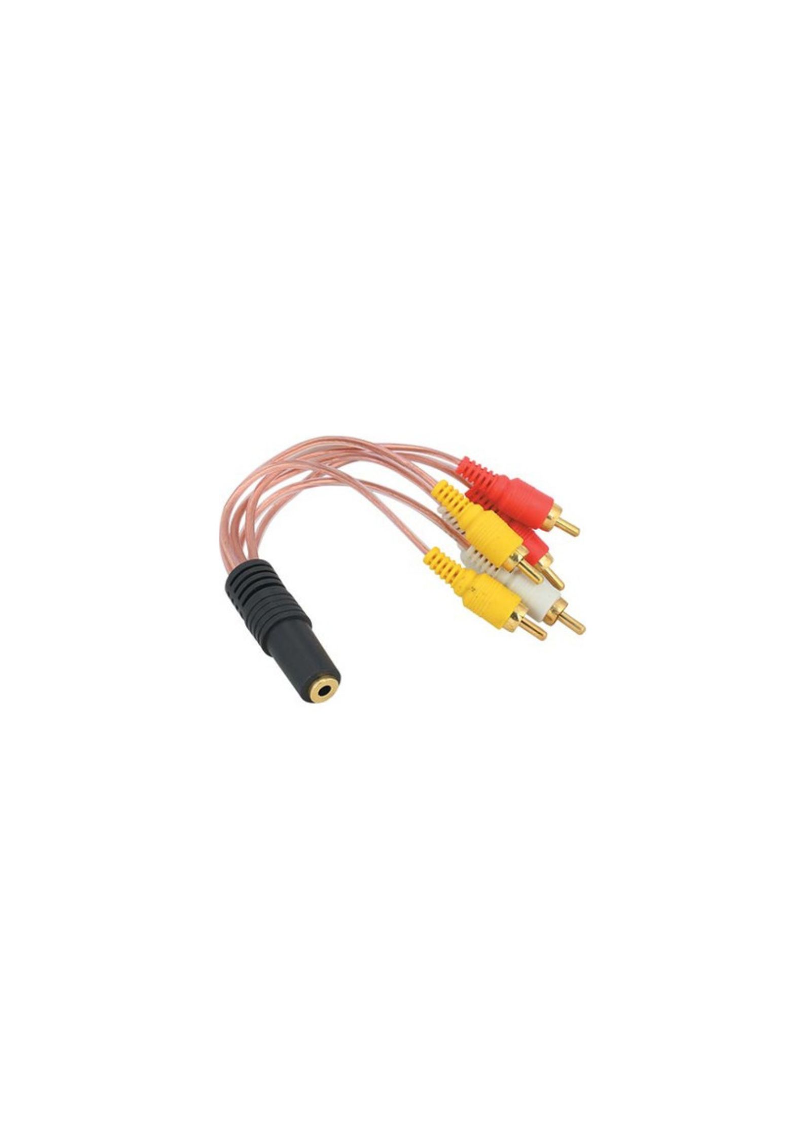 3.5 mm Stereo Female 6 RCA Male 5+1 Cable