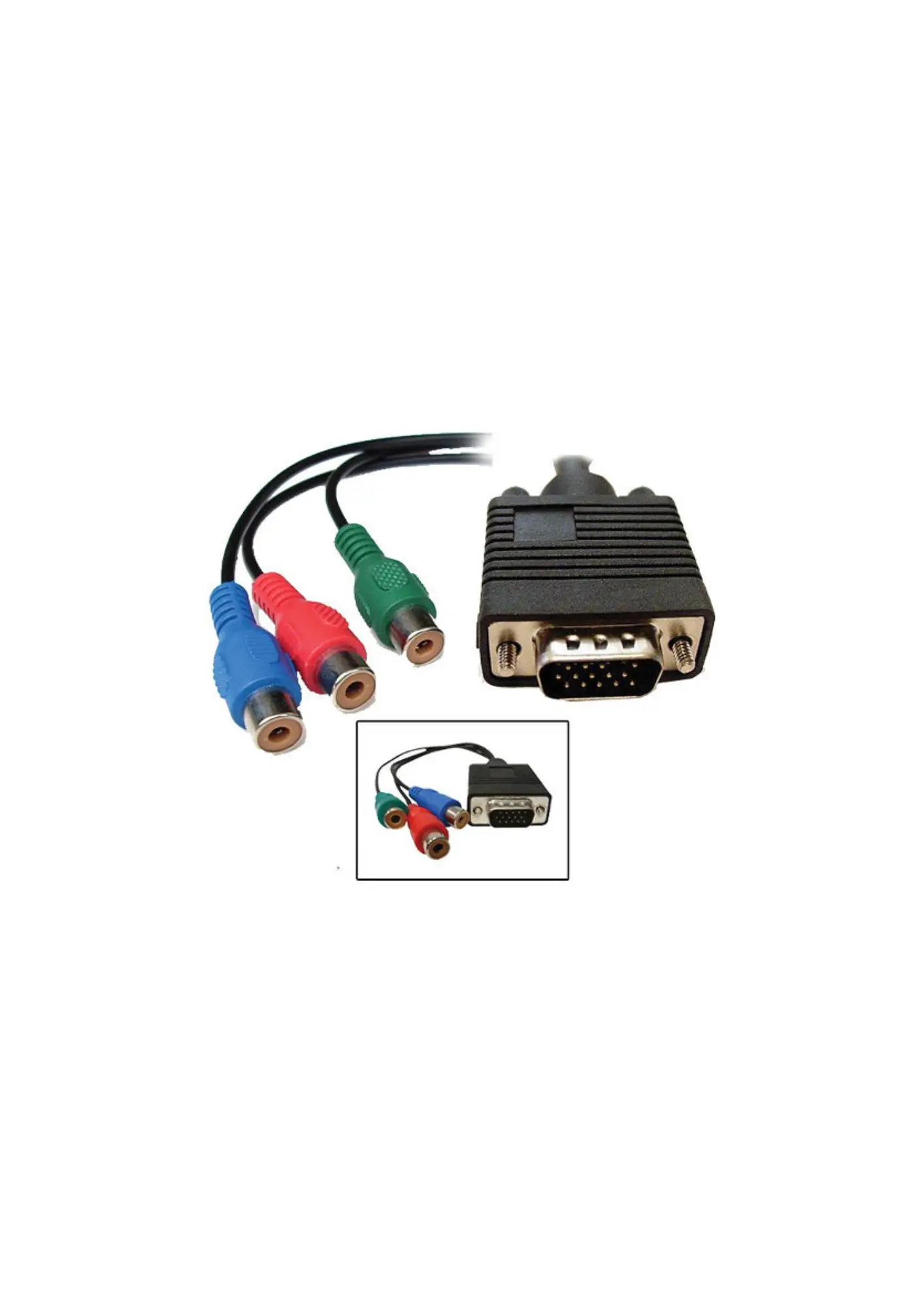 VGA to 3RCA Female Breakout Cable