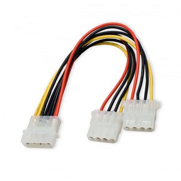 IDE 4-PIN 1 To 2 Power Extension Cable 10cm Hard Disk Driver power splitter Cable for SSD HDD 5V 12V