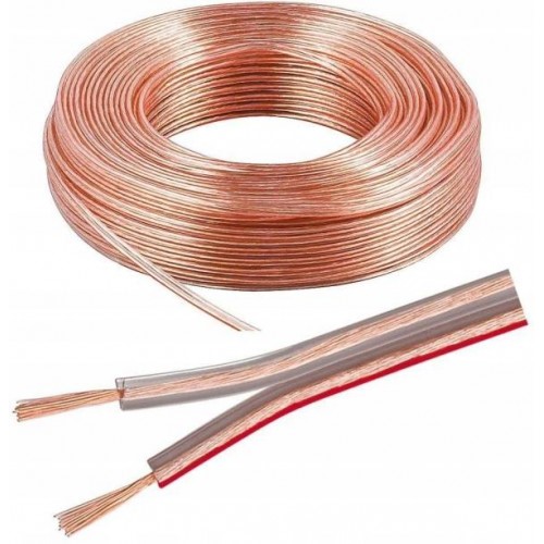 SPEAKER CABLE 2x1.5 TRANSPARENT 100 meters TSE