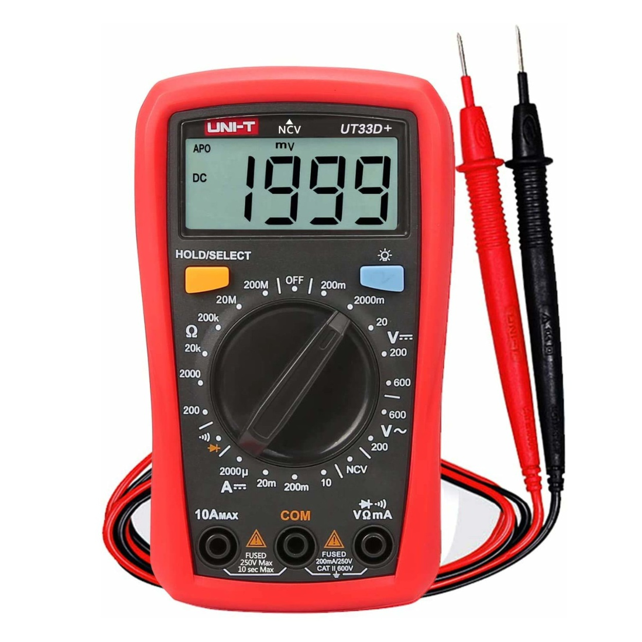 UNI-T Avuç İçi Ölçülü Multimetre UT33D+