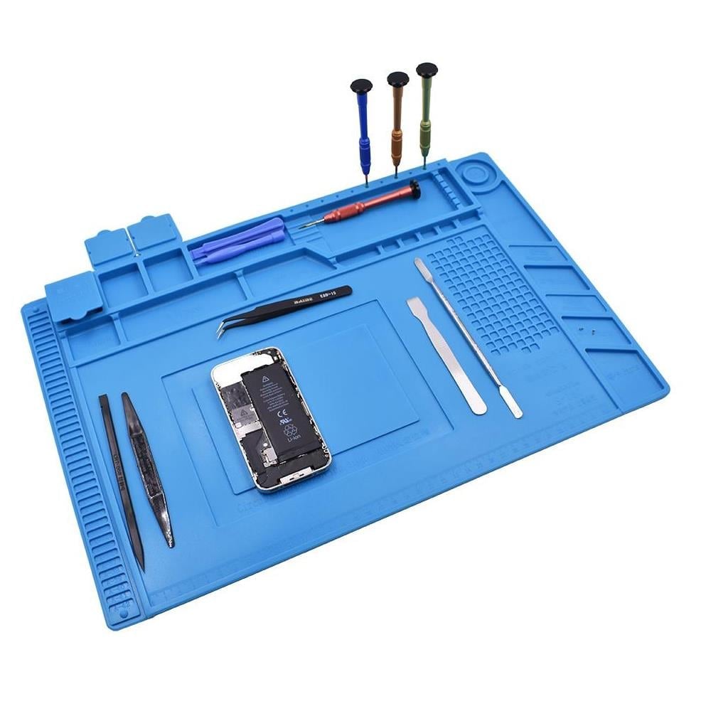 PowerMaster S-160 Silicone Repair Soldering Mat Pad, Heat Resistant, Magnetic, Antistatic (45X30 CM)