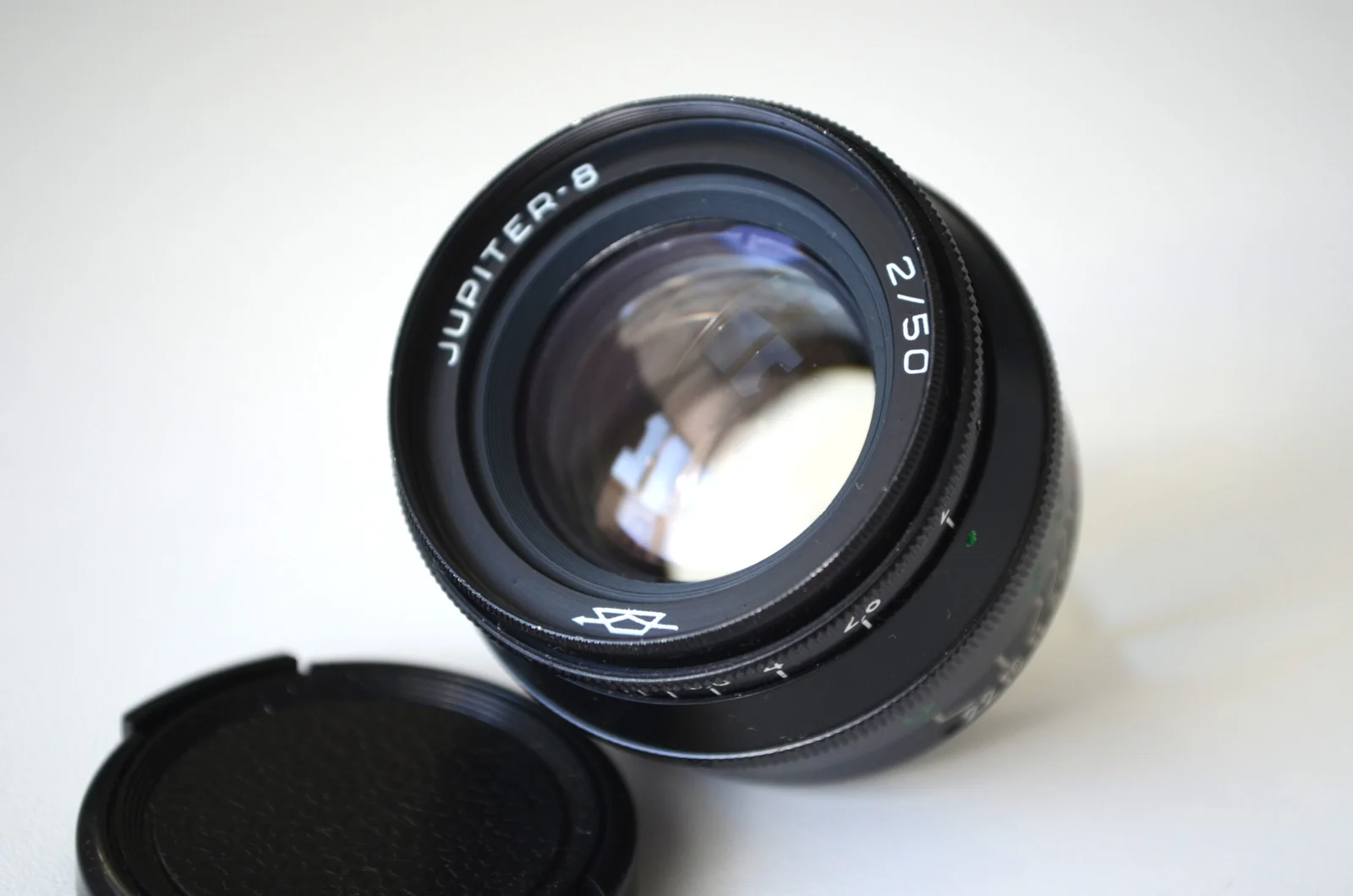 USSR BLACK RANGEFINDER JUPITER-8 LENS f2/ 50 M39 - CAMERA LENS