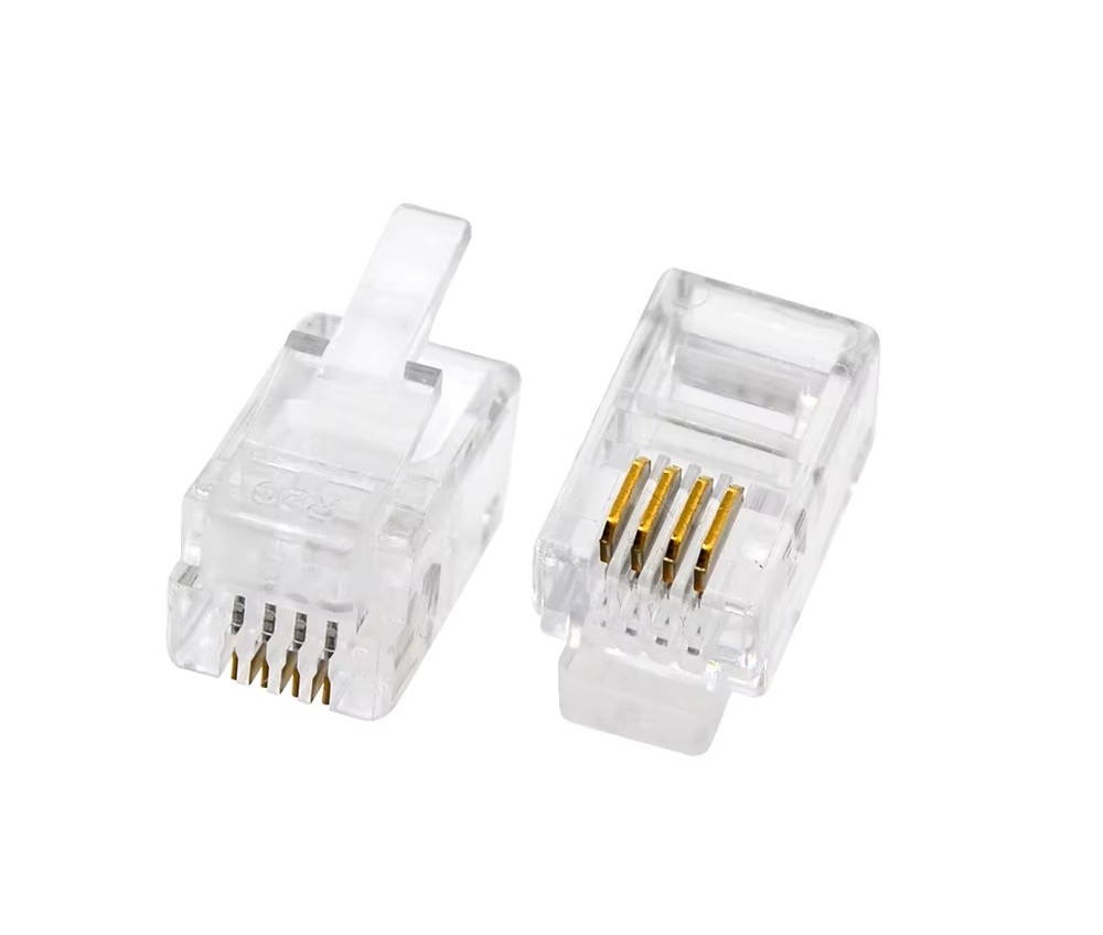 4 Pin RJ-9 Modular Connector