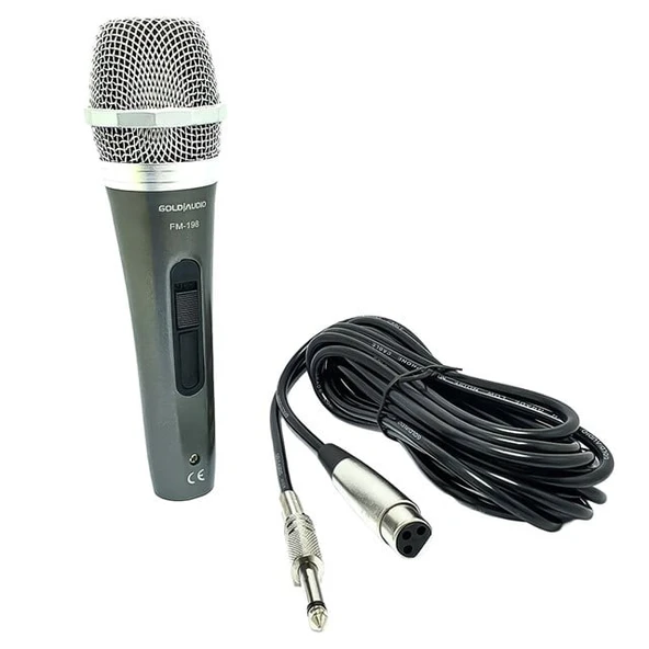 GOLD AUDIO PROFESSIONAL DYNAMIC MICROPHONE FM-198 - Sound