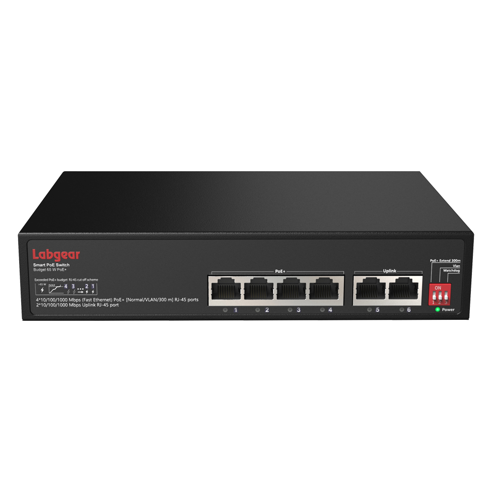 4+2 100 MBPS POE SWITCH 52V 96W