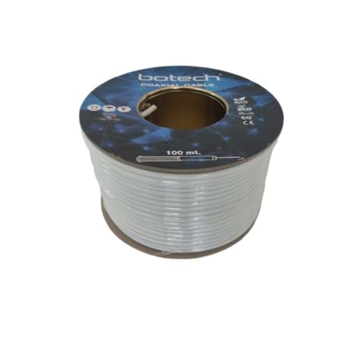 BOTECH COAXIAL CABLE 100 METER (RG6 /U6) (CCS/AL)